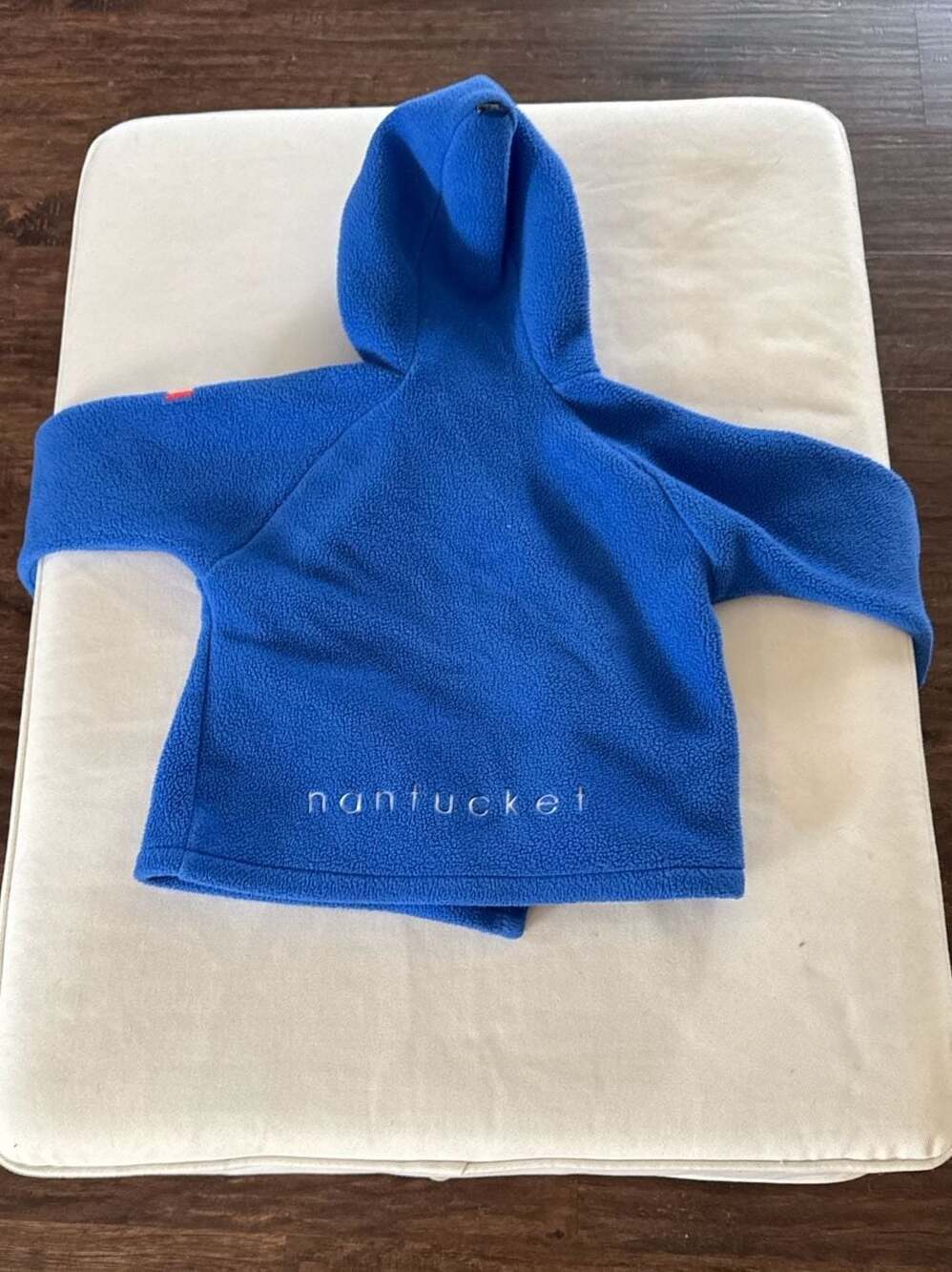 Widgeon Royal Blue Fleece Hooded Nantucket Wrap-Close Outerwear Jacket